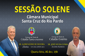 SESSÃO SOLENE | 06 DEZ 2023 | 19H00